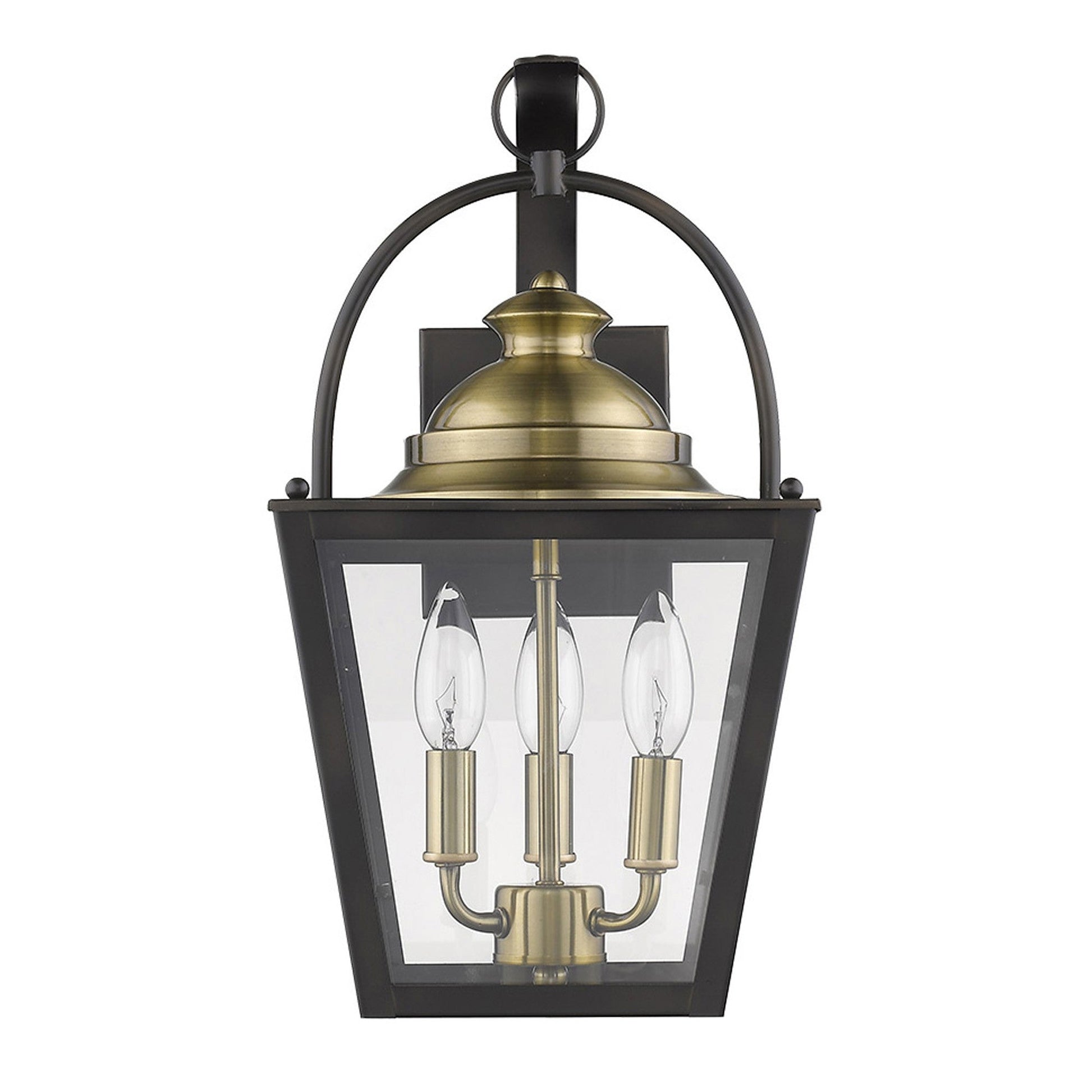 HomeRoots Savannah 3-Light Wall Light in Oil Rubbed Bronze Finish