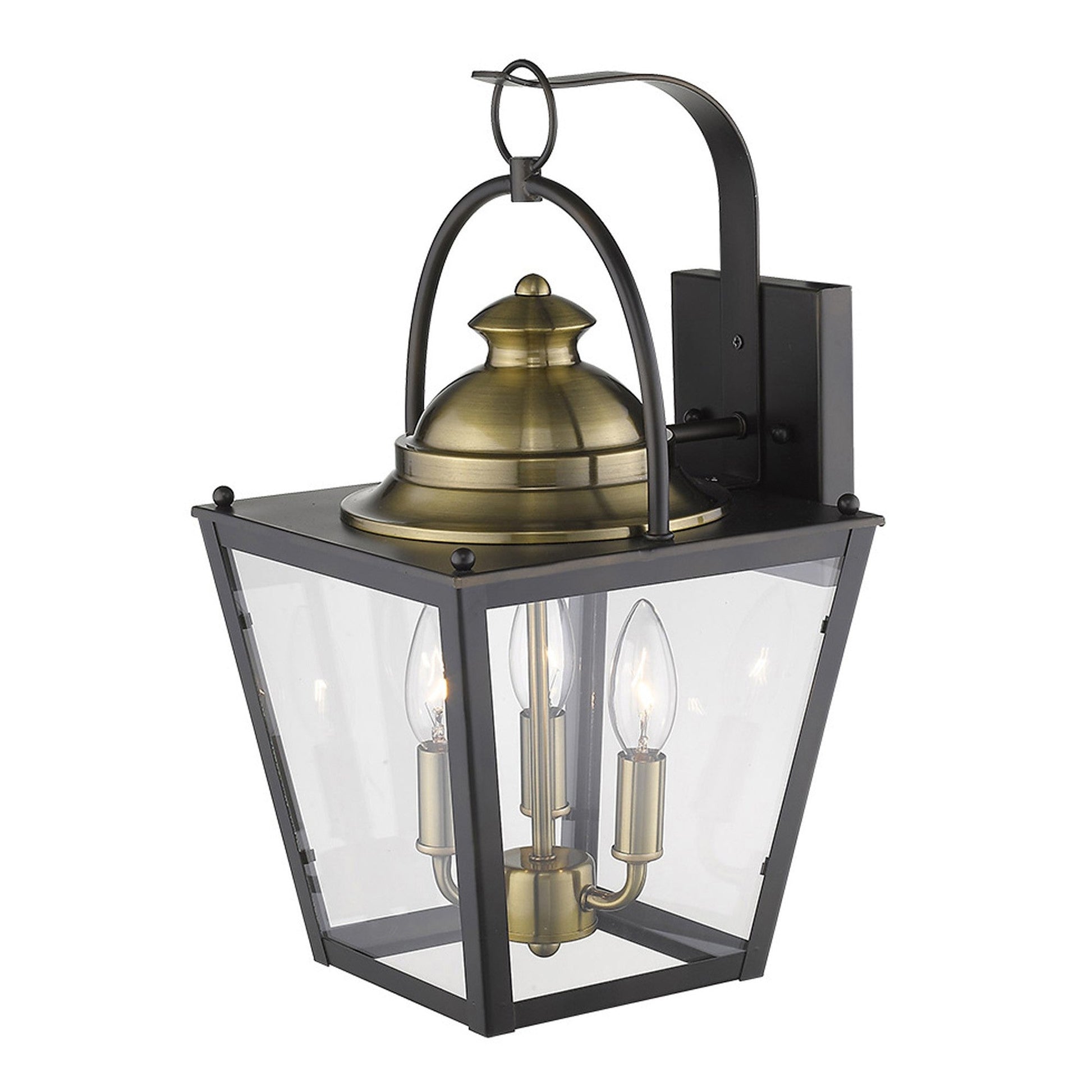 HomeRoots Savannah 3-Light Wall Light in Oil Rubbed Bronze Finish