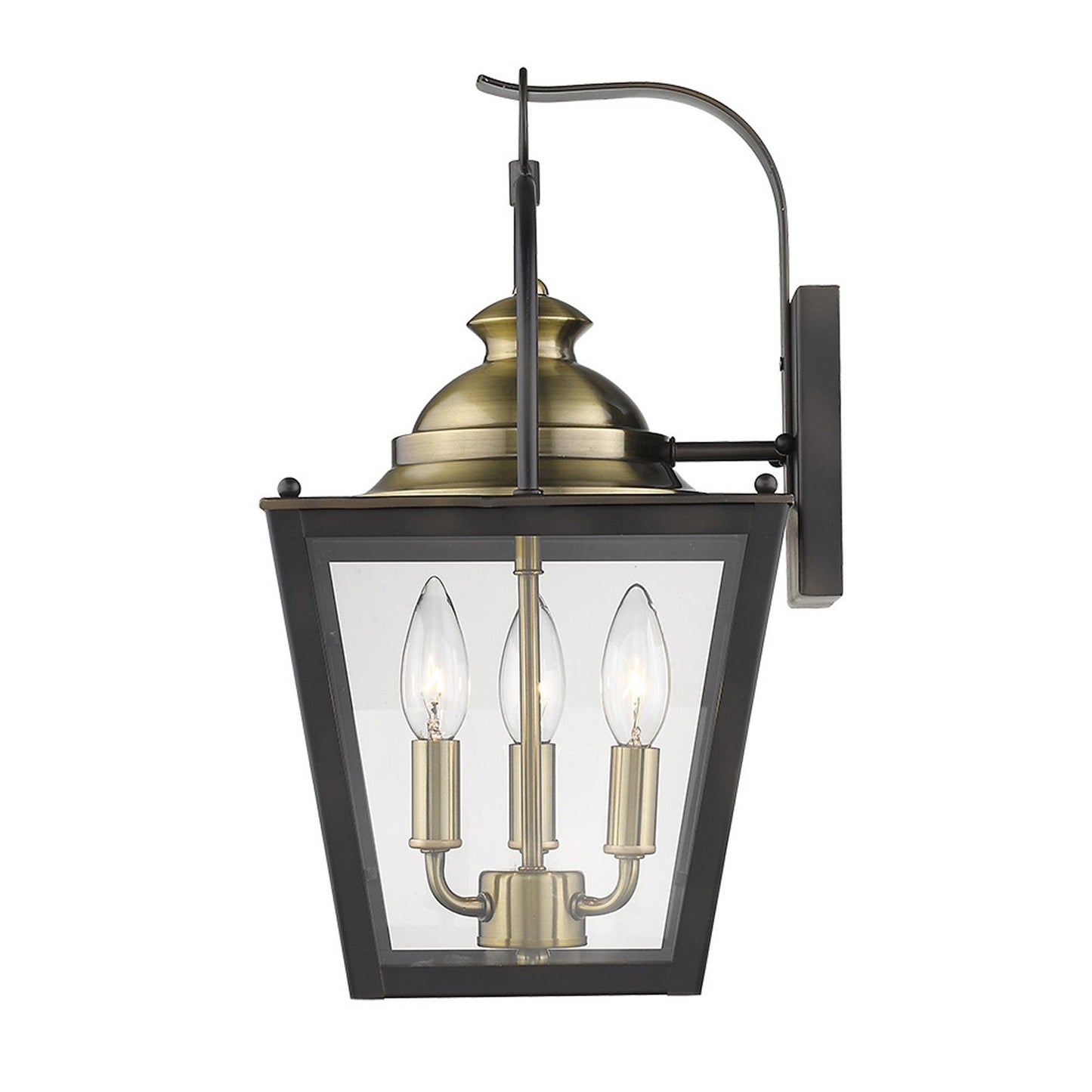 HomeRoots Savannah 3-Light Wall Light in Oil Rubbed Bronze Finish