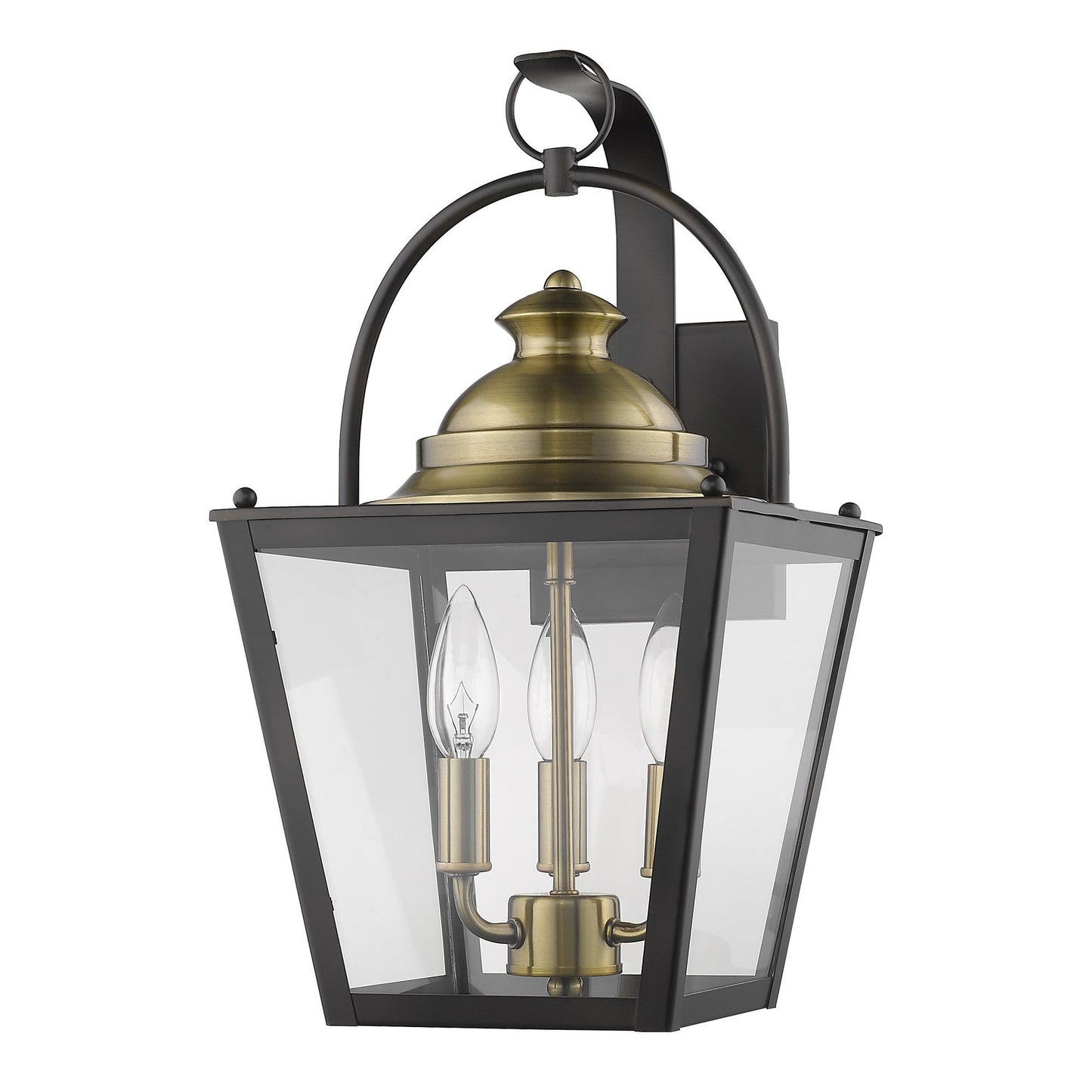 HomeRoots Savannah 3-Light Wall Light in Oil Rubbed Bronze Finish