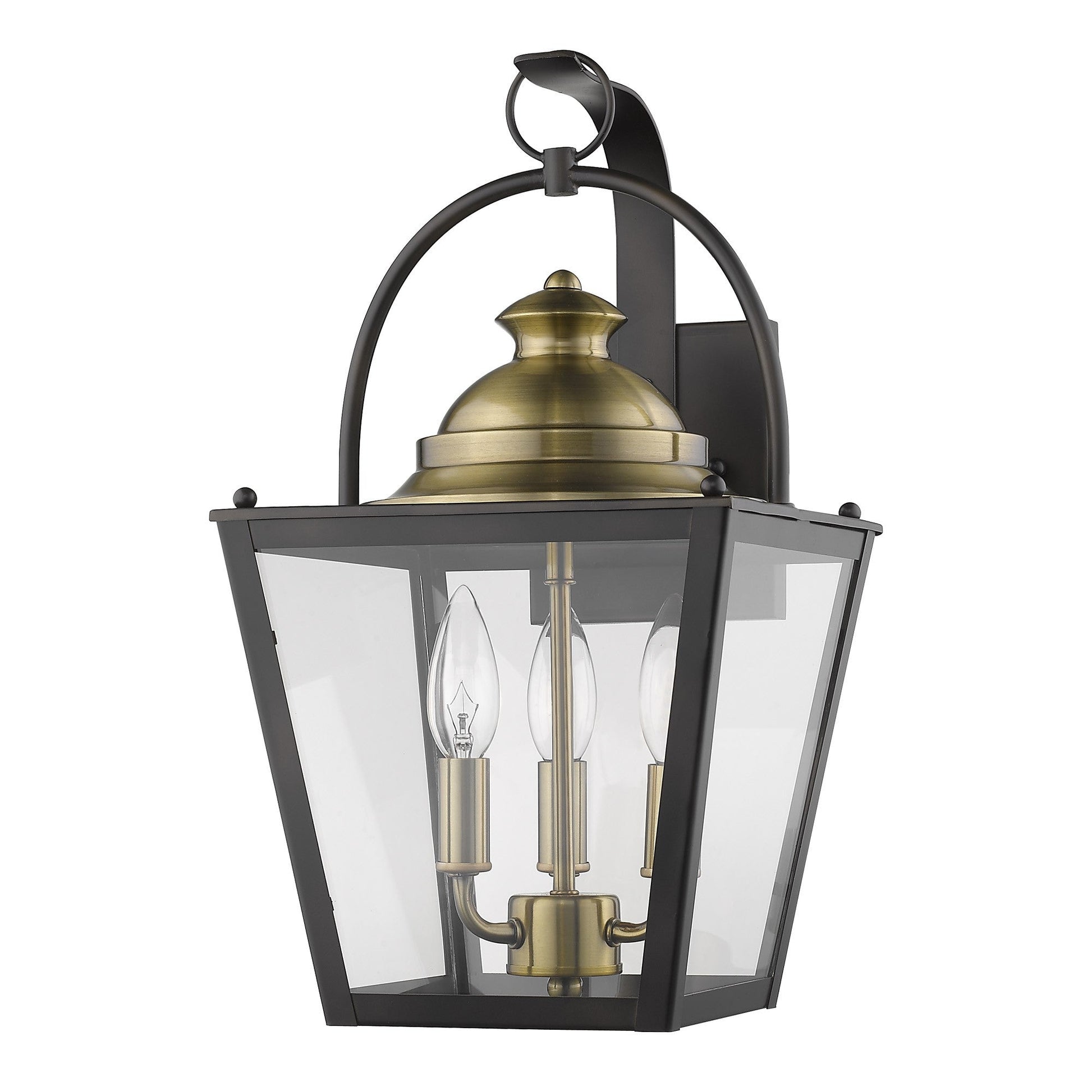 HomeRoots Savannah 3-Light Wall Light in Oil Rubbed Bronze Finish