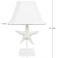 HomeRoots Sea Star Accent Lamp in White Finish