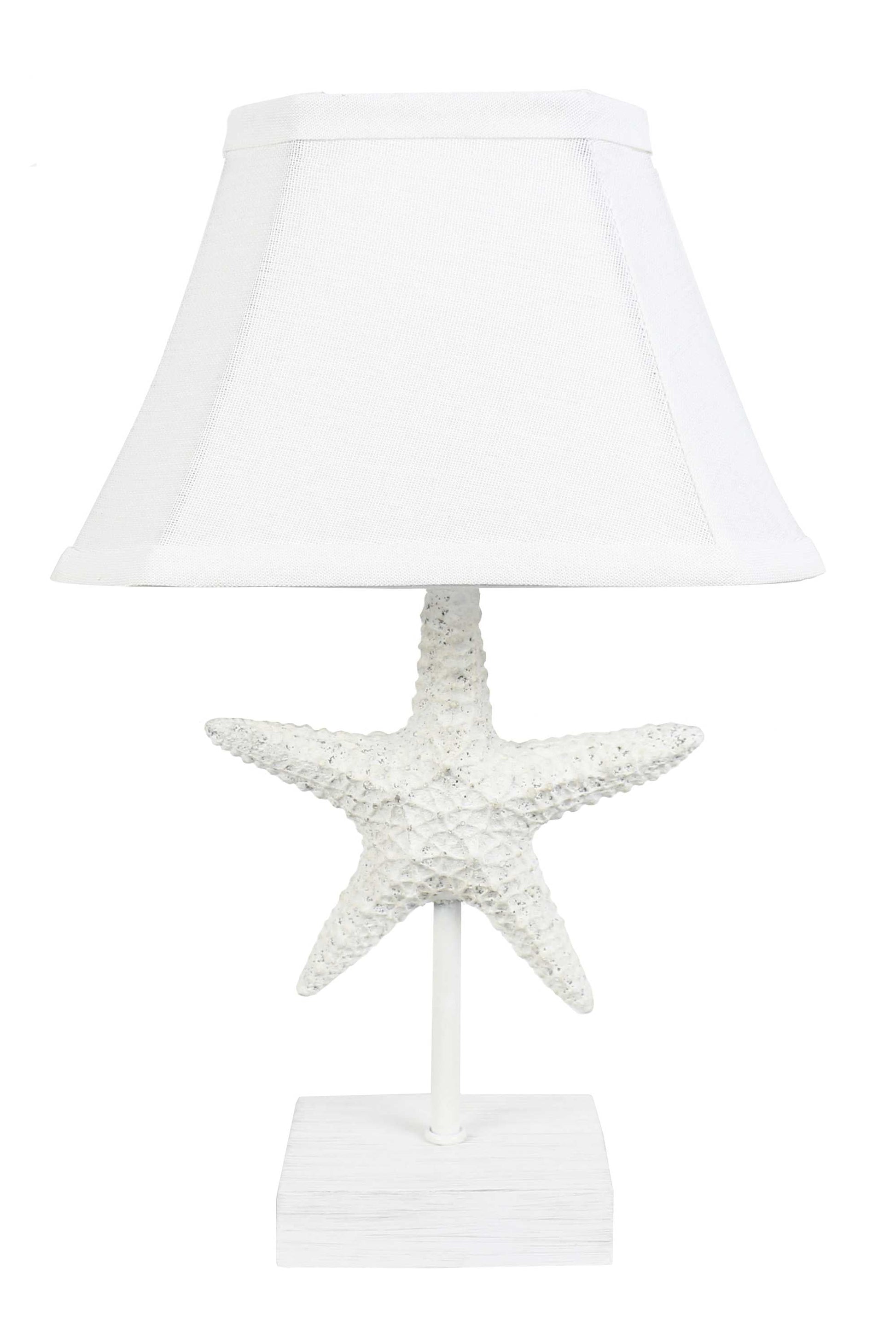 HomeRoots Sea Star Accent Lamp in White Finish