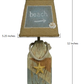 HomeRoots Seaside Accent Lamp With Rope and Starfish Finish