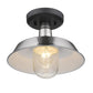 HomeRoots Shallow Plate Adjustable Pendant Light in Silver Finish
