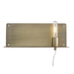 HomeRoots Shelf Wall Light in Dull Gold Finish