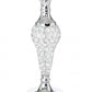 HomeRoots Silver Acrylic Beads Metal Table Lamps in Set of 2
