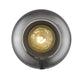 HomeRoots Smoked Glass Wall Light With Gold Finish