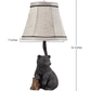 HomeRoots Smokey Bear in Woodlands Accent Lamp in Black Finish