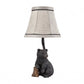 HomeRoots Smokey Bear in Woodlands Accent Lamp in Black Finish