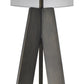 HomeRoots Soccle 1-Light Floor Lamp in Oil Rubbed Bronze Finish