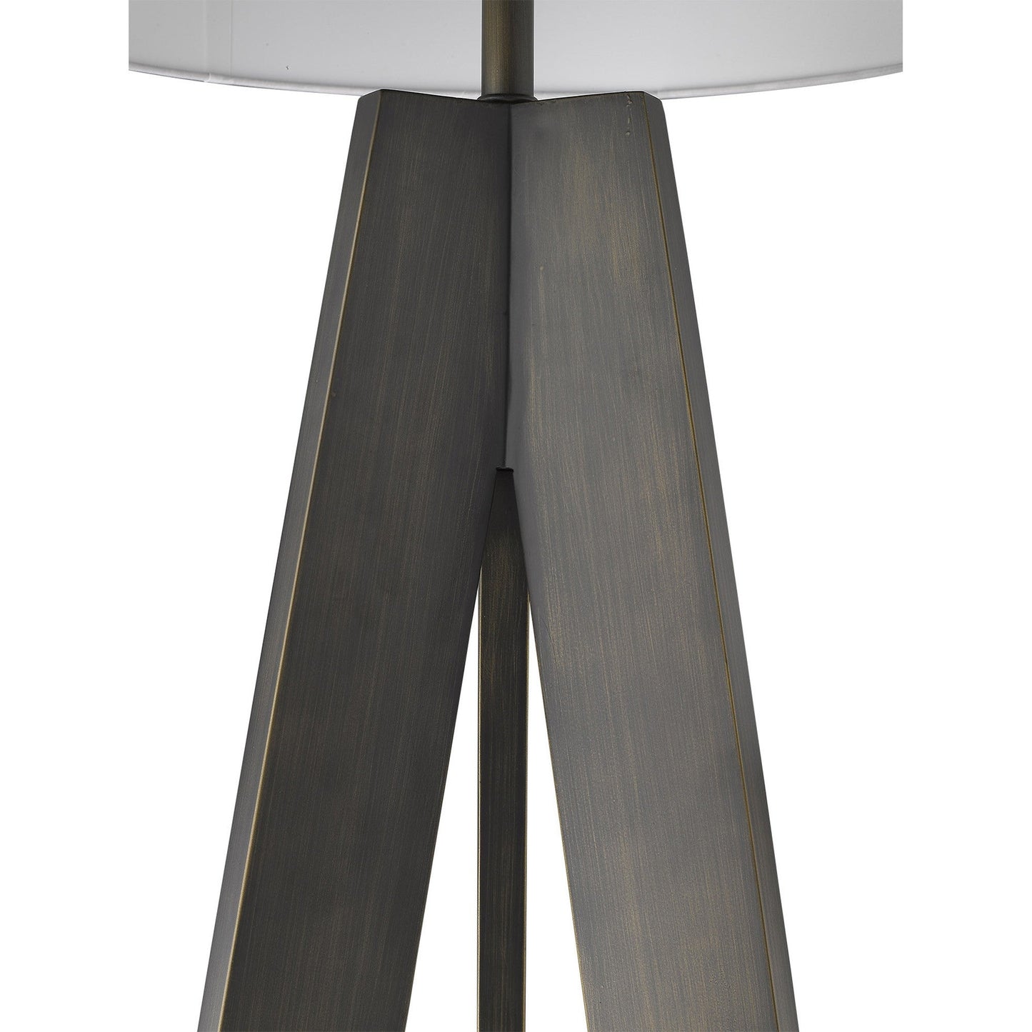 HomeRoots Soccle 1-Light Floor Lamp in Oil Rubbed Bronze Finish