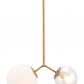 HomeRoots Solar Eclipse Ceiling Lamp With Gold Finish