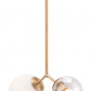 HomeRoots Solar Eclipse Ceiling Lamp With Gold Finish