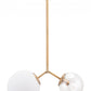 HomeRoots Solar Eclipse Ceiling Lamp With Gold Finish