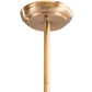 HomeRoots Solar Eclipse Ceiling Lamp With Gold Finish