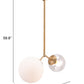 HomeRoots Solar Eclipse Ceiling Lamp With Gold Finish