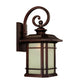HomeRoots Somerset 1-Light Architectural Wall Light in Bronze Finish