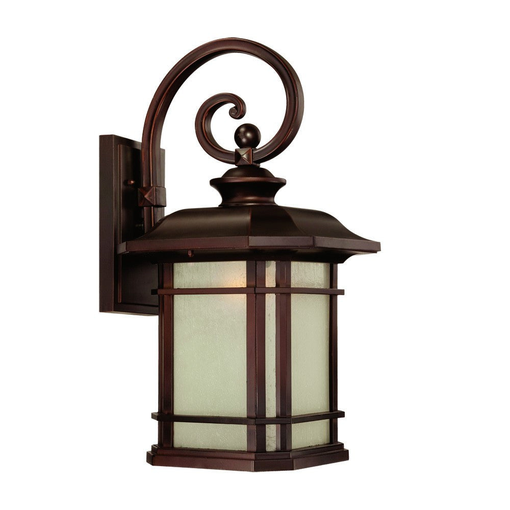 HomeRoots Somerset 1-Light Architectural Wall Light in Bronze Finish