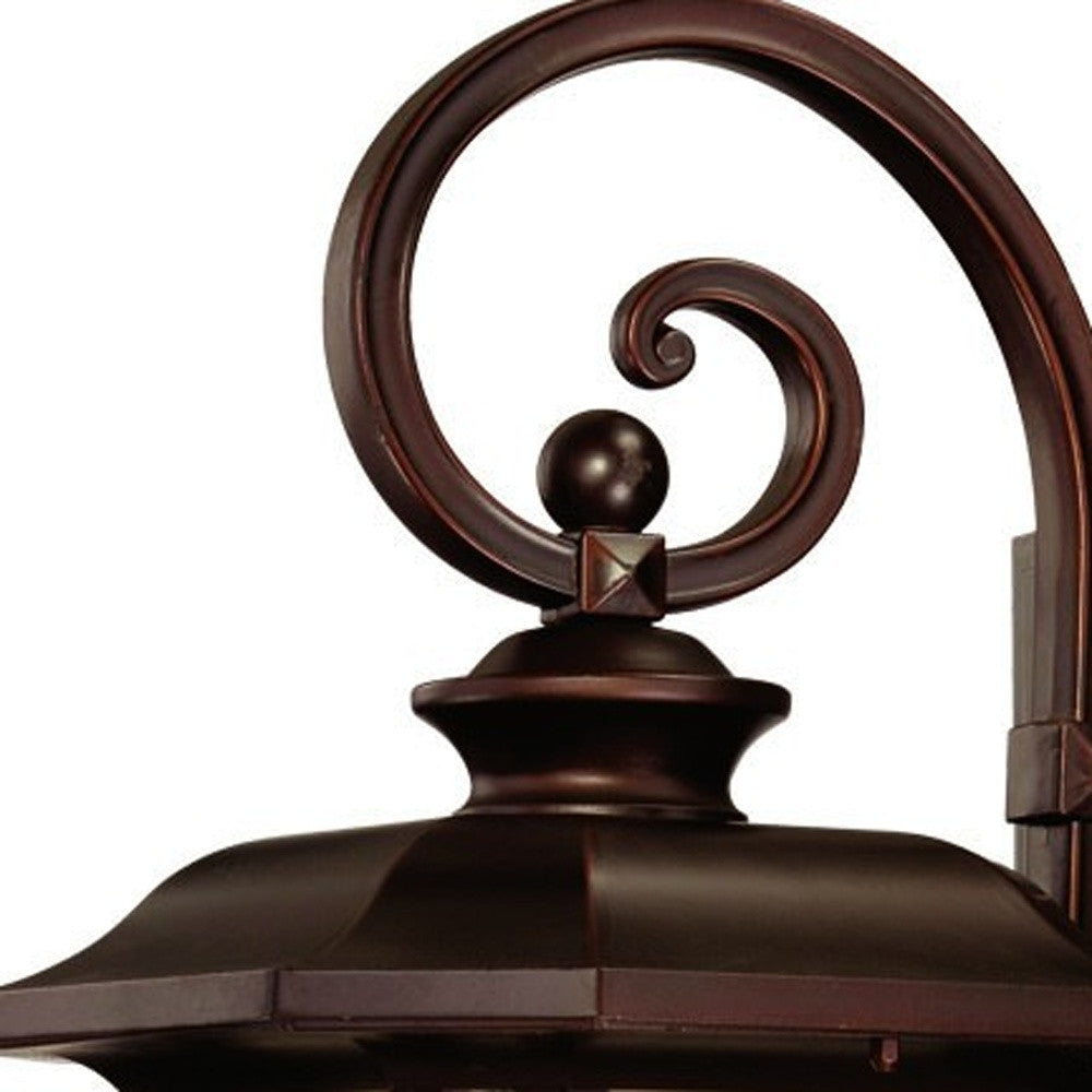 HomeRoots Somerset 1-Light Architectural Wall Light in Bronze Finish
