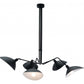 HomeRoots Spider Modern Chandelier in Black Finish