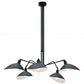 HomeRoots Spider Modern Chandelier in Black Finish