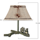 HomeRoots Squirrel Buddies Accent Lamp With Natural Shade