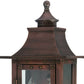 HomeRoots St. Charles 2-Light Patina Wall Light in Copper Finish