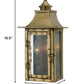 HomeRoots St. Charles 2-Light Wall Light in Aged Brass Finish