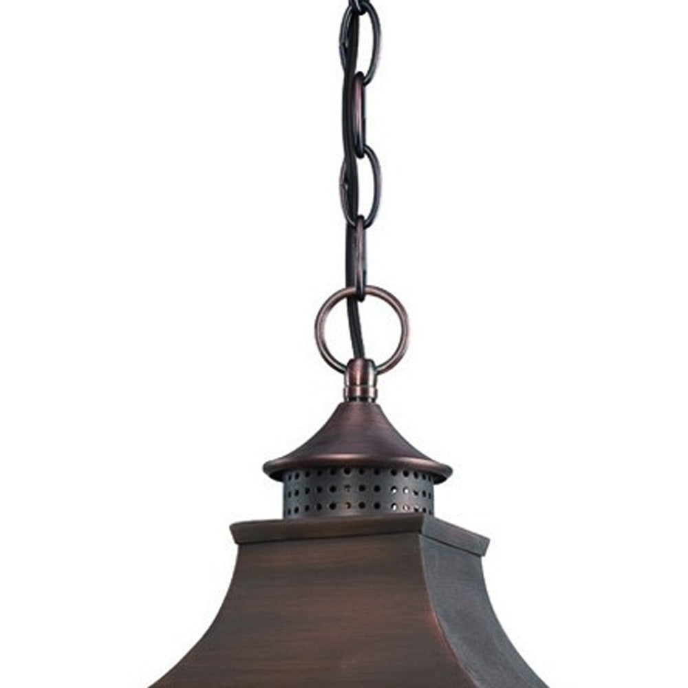 HomeRoots St. Charles 3-Light Acopper Patina Hanging Light