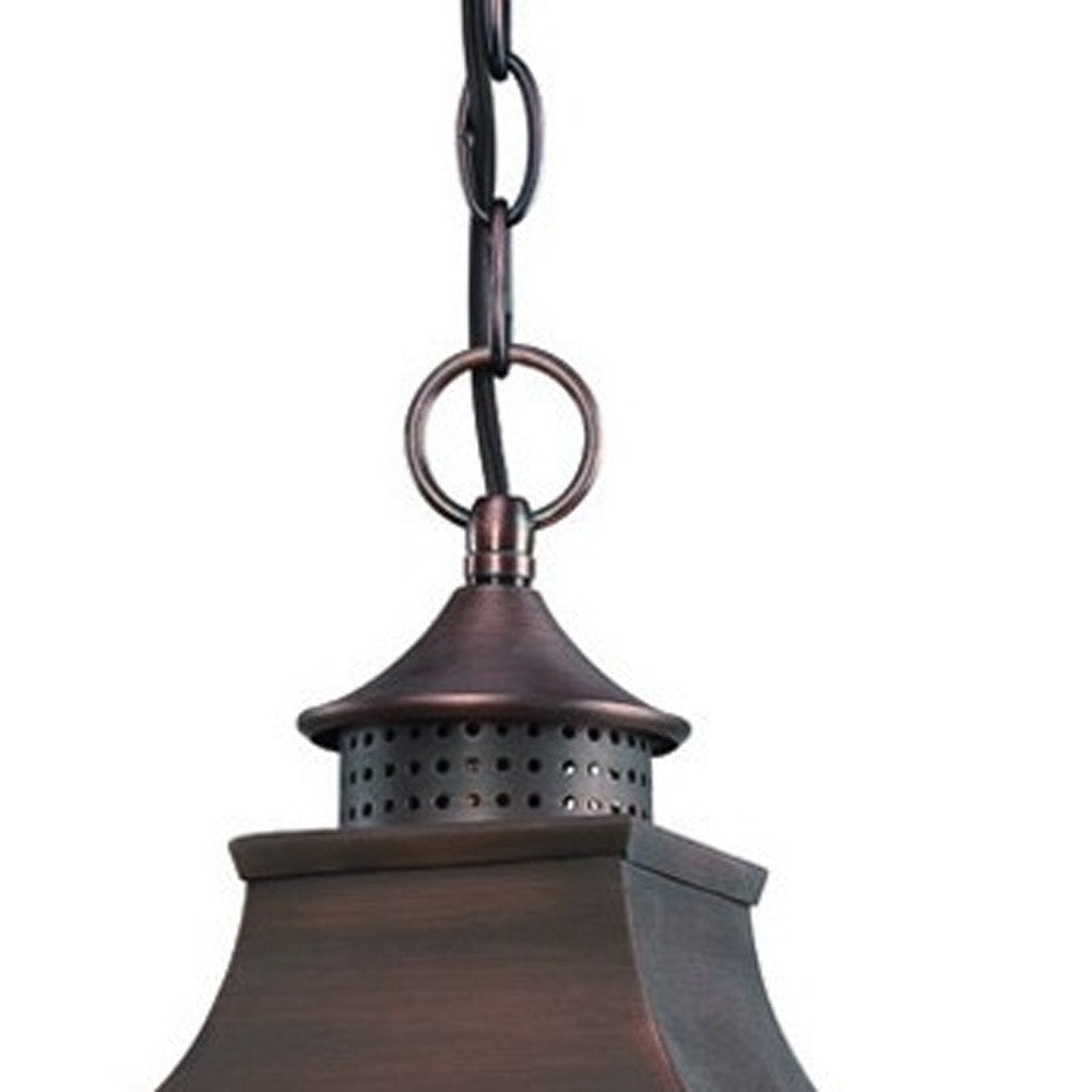 HomeRoots St. Charles 3-Light Acopper Patina Hanging Light
