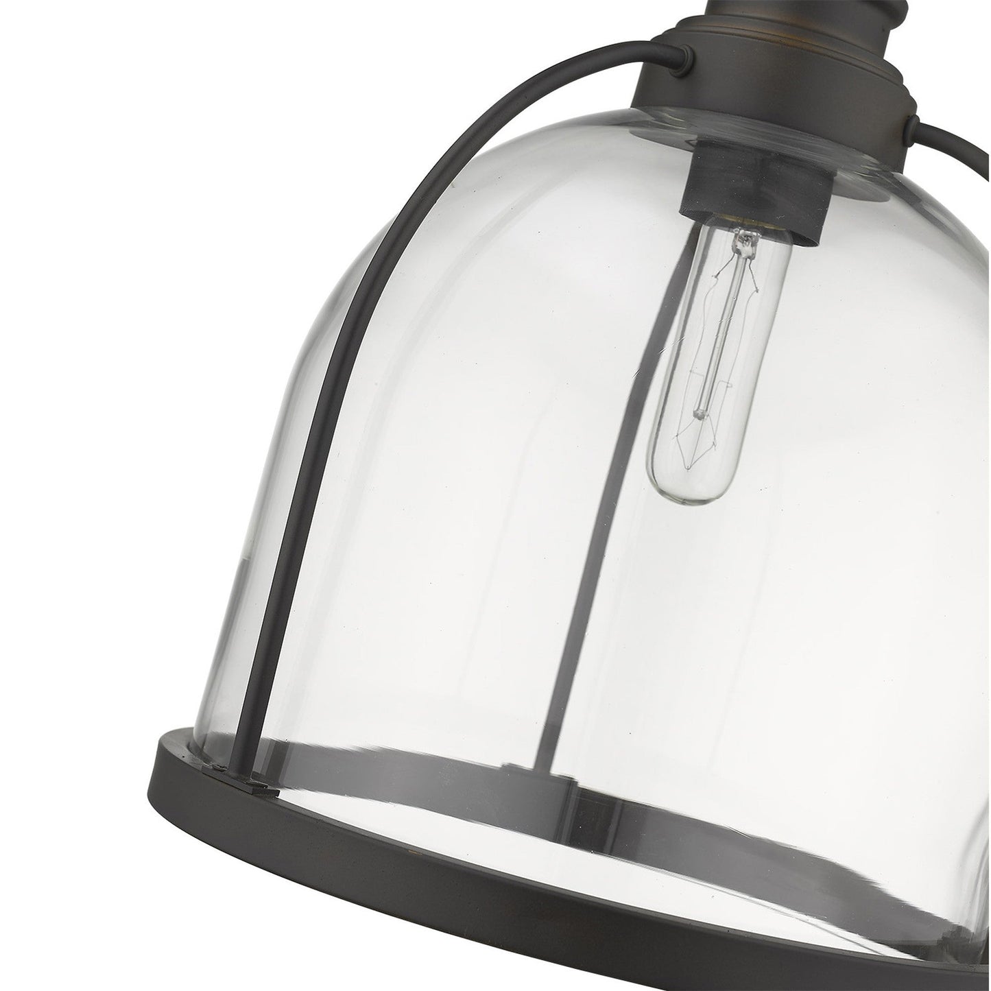HomeRoots Stanton 1-Light Pendant in Oil Rubbed Bronze Finish