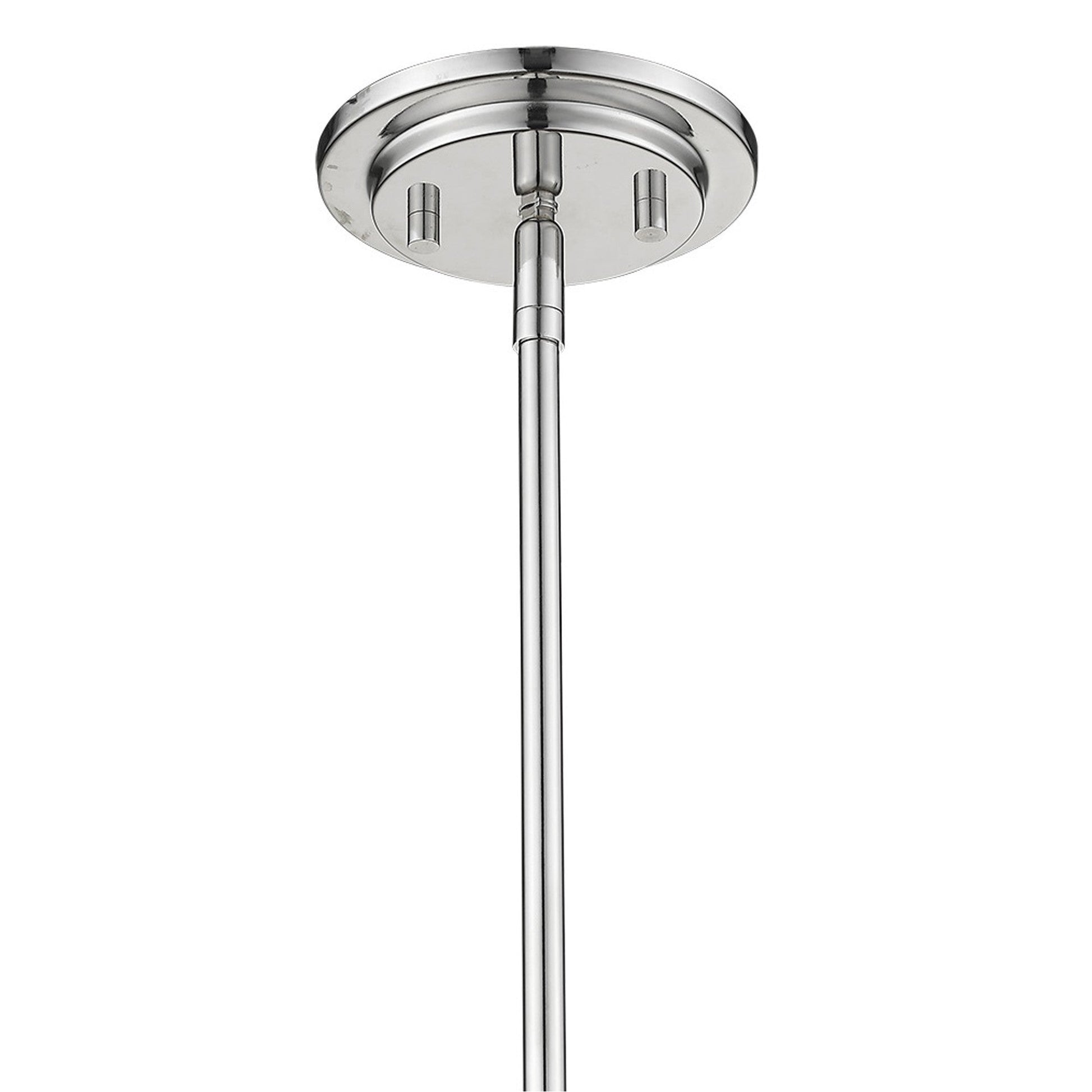 HomeRoots Stanton 1-Light Pendant in Polished Nickel Finish