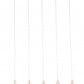 HomeRoots Stark Five Bulb Clear Ceiling Lamp With Stainless Steel Finish
