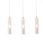HomeRoots Stark Five Bulb Clear Ceiling Lamp With Stainless Steel Finish