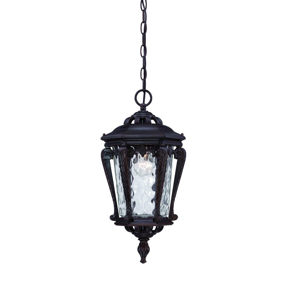 HomeRoots Stratford 1-Light Architectural Hanging Light in Bronze Finish