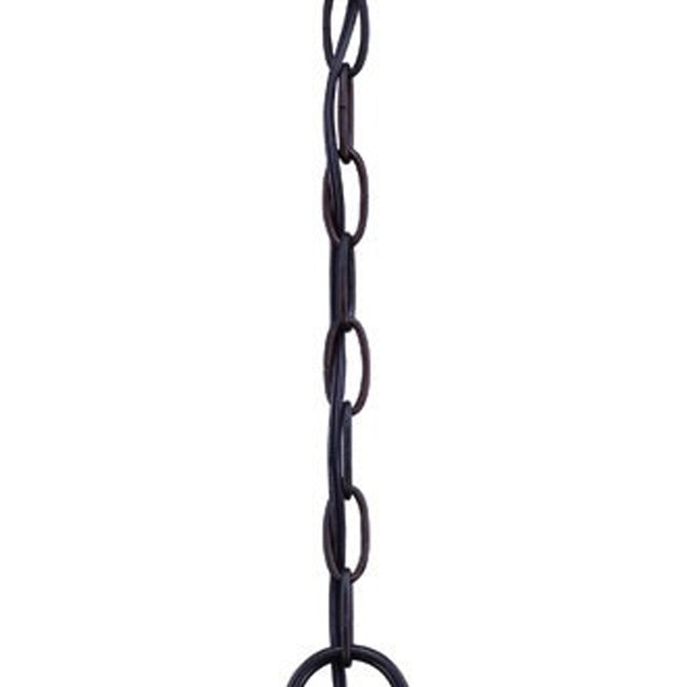 HomeRoots Stratford 1-Light Architectural Hanging Light in Bronze Finish