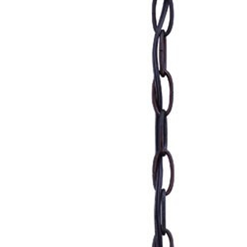 HomeRoots Stratford 1-Light Architectural Hanging Light in Bronze Finish