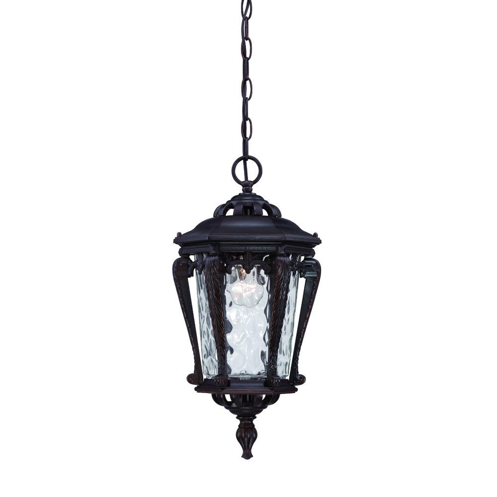 HomeRoots Stratford 1-Light Architectural Hanging Light in Bronze Finish
