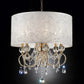 HomeRoots Stunning Ceiling Lamp With Crystal Accents and Brass Gold Finish