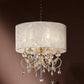 HomeRoots Stunning Ceiling Lamp With Crystal Accents and Brass Gold Finish