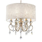 HomeRoots Stunning Ceiling Lamp With Crystal Accents and Brass Gold Finish