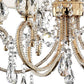 HomeRoots Stunning Ceiling Lamp With Crystal Accents and Brass Gold Finish