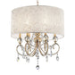 HomeRoots Stunning Ceiling Lamp With Crystal Accents and Brass Gold Finish