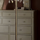HomeRoots Stunning Floor Lamp With Crystal Accents in Brass Gold Finish