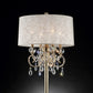 HomeRoots Stunning Table Lamp With Crystal Accents in Brass Gold Finish