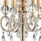 HomeRoots Stunning Table Lamp With Crystal Accents in Brass Gold Finish