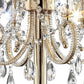 HomeRoots Stunning Table Lamp With Crystal Accents in Brass Gold Finish