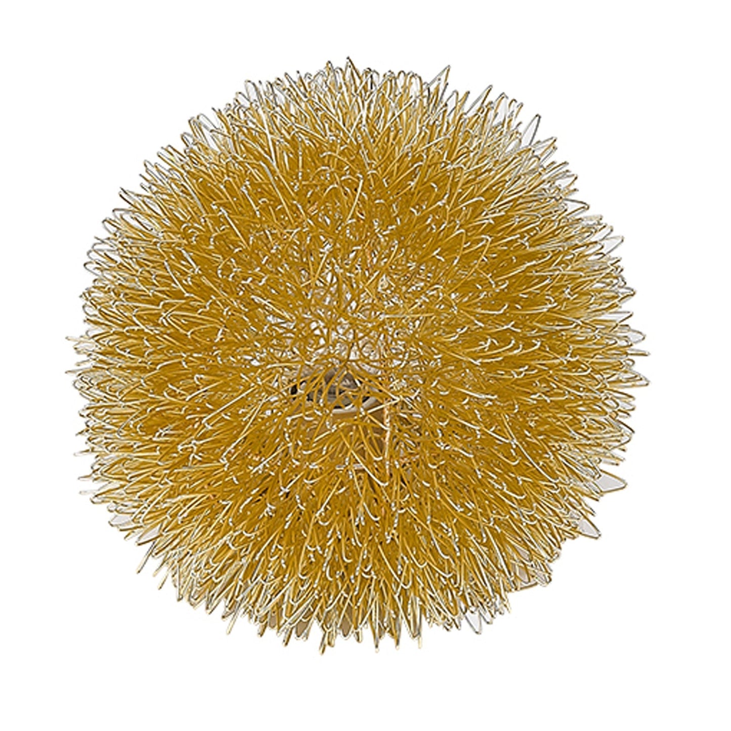 HomeRoots Sunburst Accent Wall Lamp in Gold Metal Finish