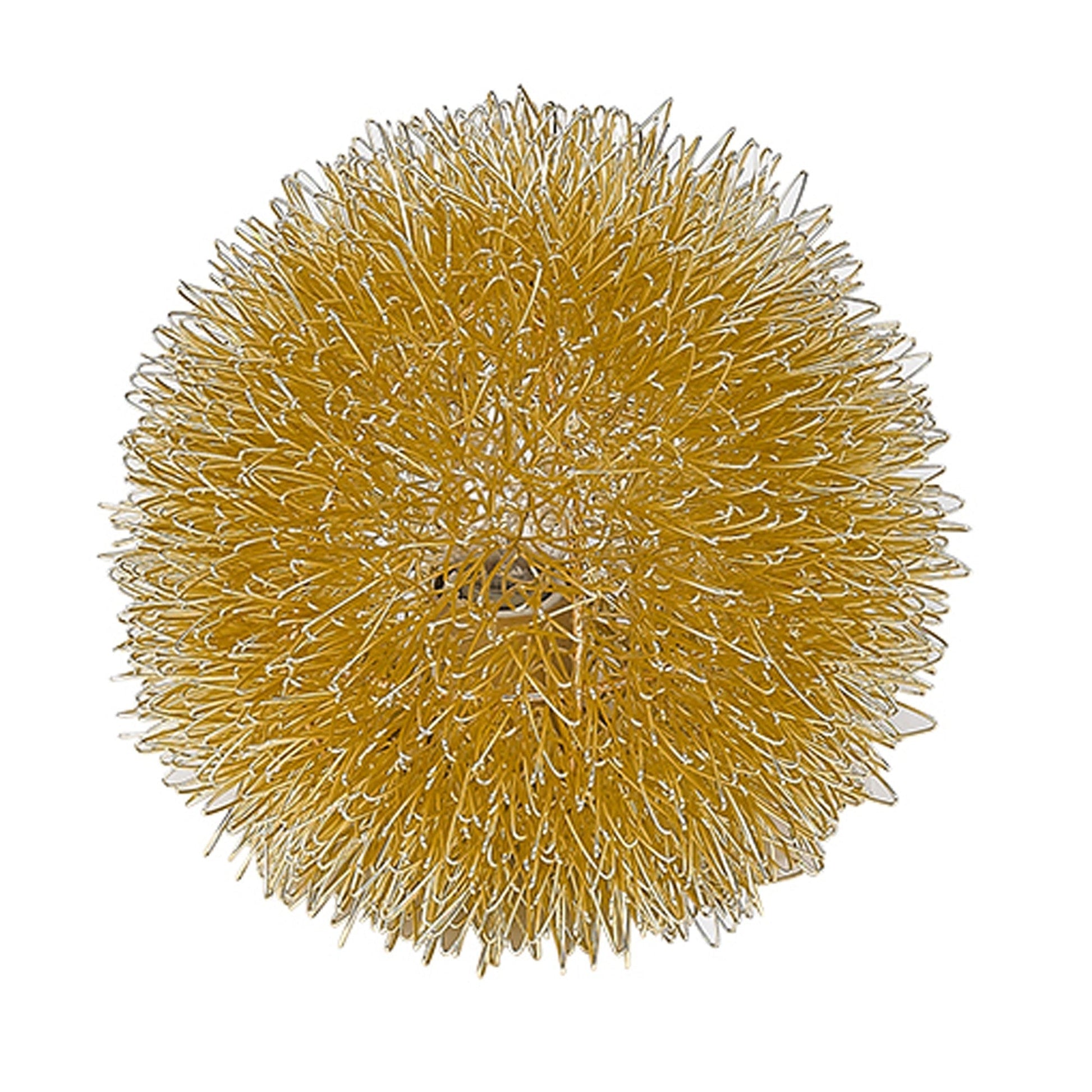 HomeRoots Sunburst Accent Wall Lamp in Gold Metal Finish